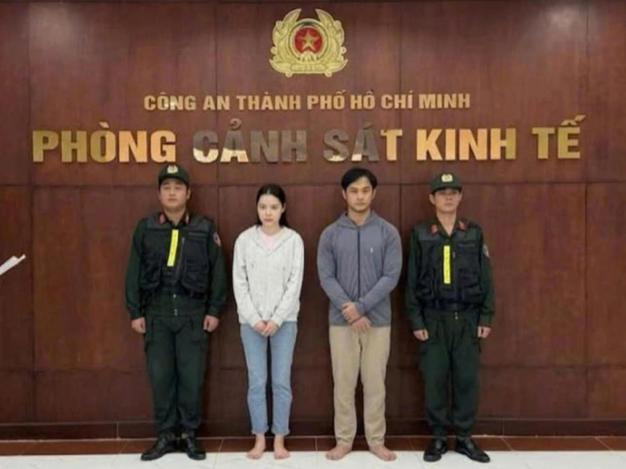 Vợ chồng Như Hảo - Trọng Anh bị bắt tạm giam. Ảnh Nguyễn Trang