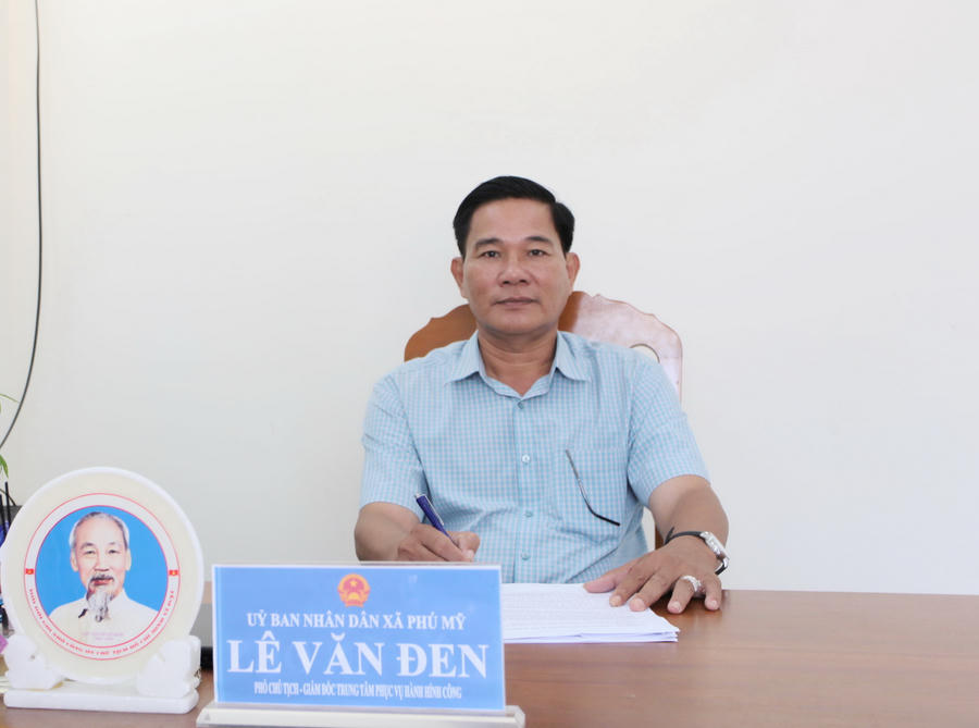 Ông Lê Văn Đen – Phó Chủ tịch UBND xã Phú Mỹ (tỉnh Cà Mau).