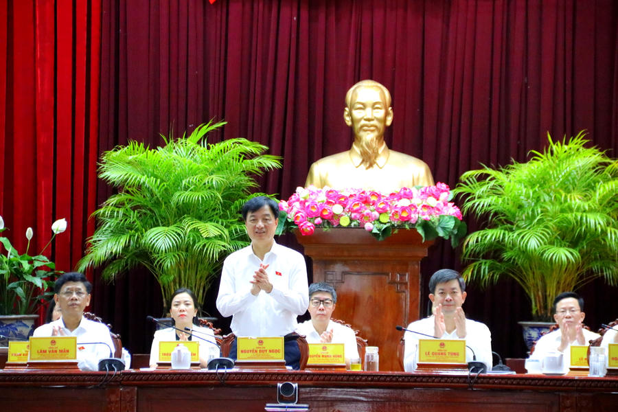 Ông Nguyễn Duy Ngọc – Ủy viên Bộ Chính trị, Trưởng Ban Tổ chức Trung ương tại Hội nghị