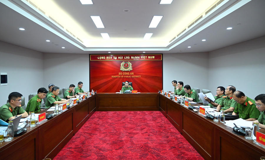 Toàn cảnh cuộc họp. (Ảnh: BCA)