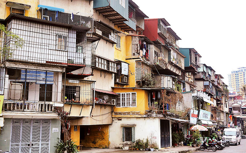 Một khu chung cư cũ trên địa bàn thành phố Hà Nội. (Ảnh: IT).