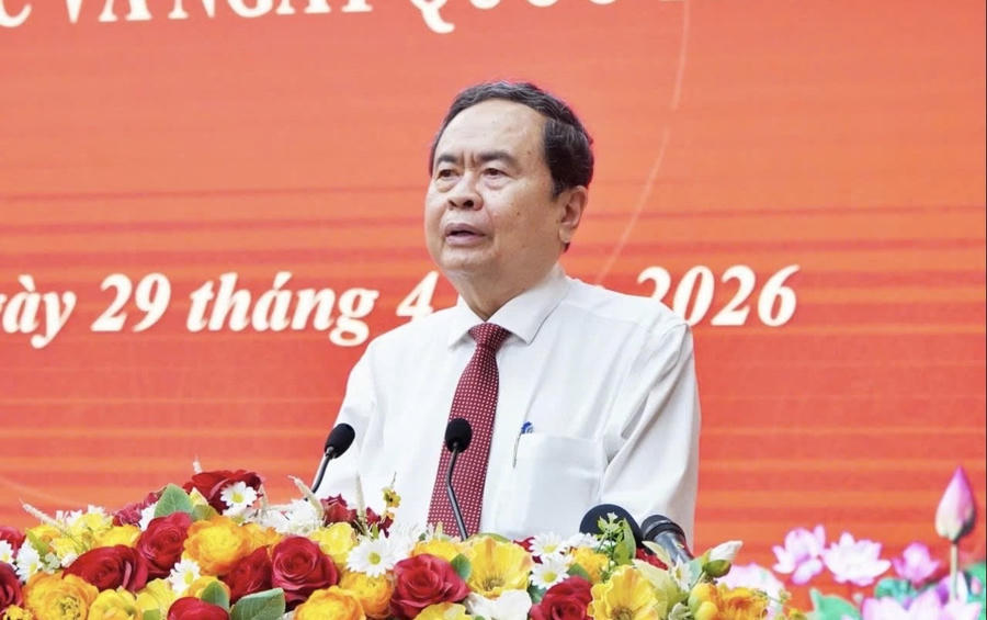 Chủ tịch Quốc hội Trần Thanh Mẫn phát biểu.