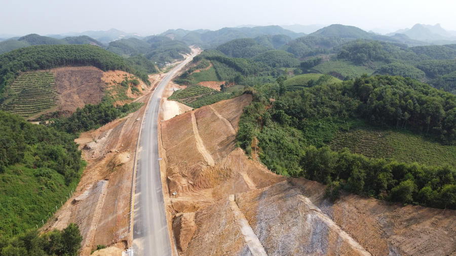 Toàn cảnh&nbsp;cao tốc Tuyên Quang - Hà Giang.
