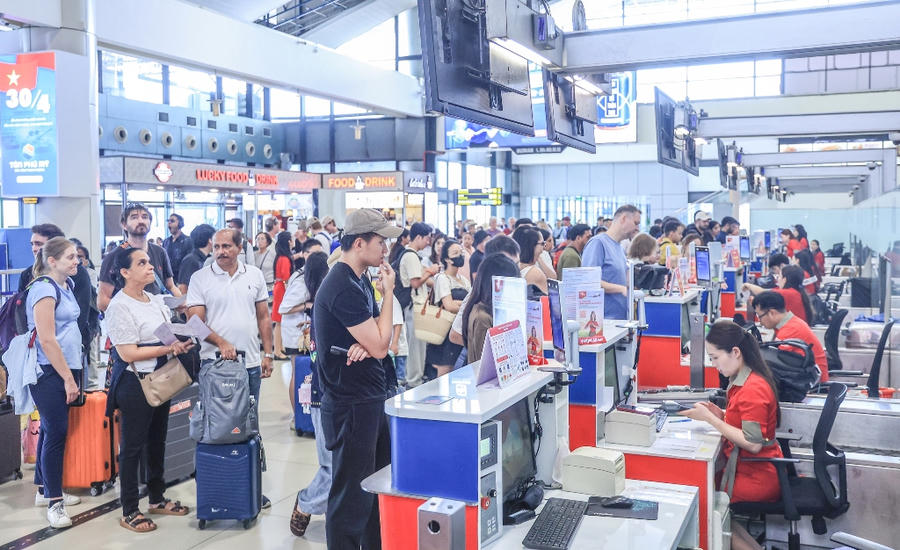 Hơn 46 triệu lượt hành khách qua các cảng hàng không trong 4 tháng đầu năm 2026. (Ảnh minh họa: Báo Xây dựng)
