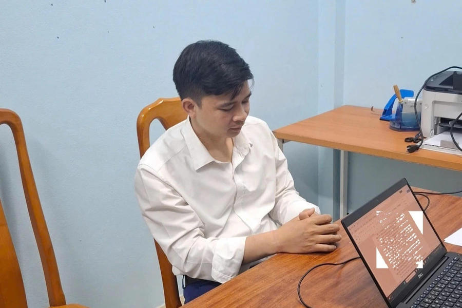 Đối tượng cầm đầu Nguyễn Duy Cường (SN 1991, quê Bắc Ninh). Ảnh CA tỉnh Quảng Trị