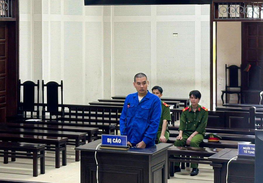 Bị cáo Phạm Tuấn Anh tại phiên tòa.