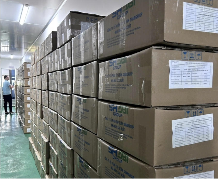 Hàng giả thành phẩm lực lượng chức năng thu giữ được.