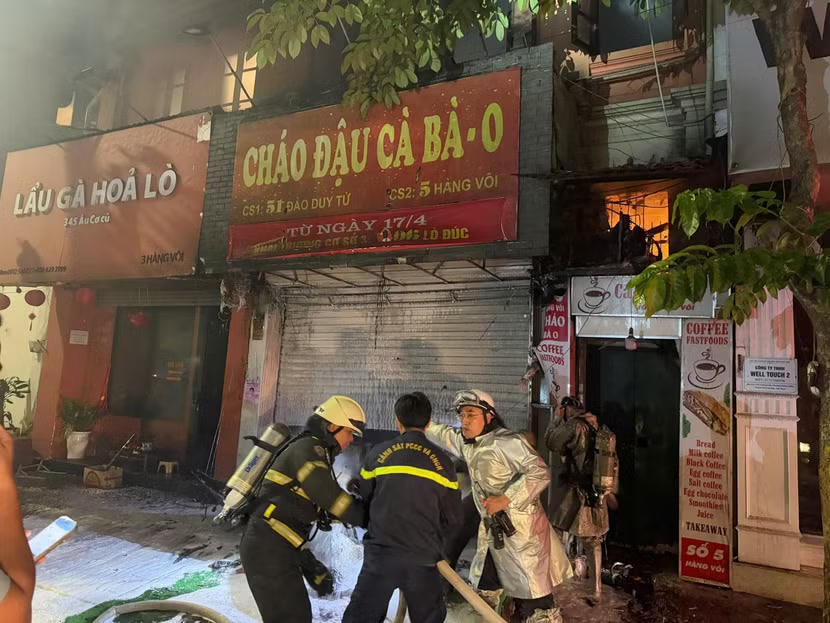 Hiện trường vụ cháy.