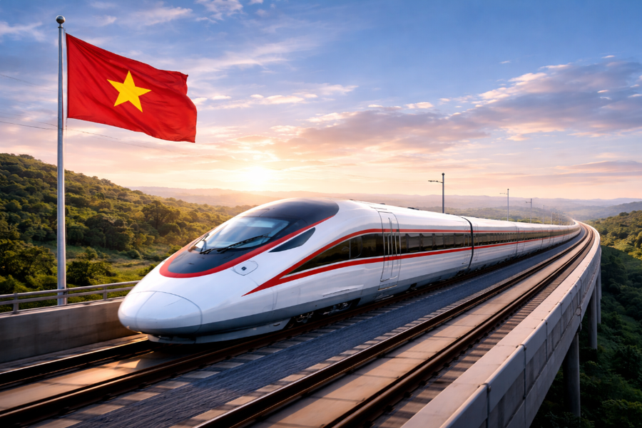 Đường sắt tốc độ cao vừa được bổ sung vào 10 công nghệ chiến lược quốc gia nhằm thúc đẩy hạ tầng và công nghiệp nội địa. (Ảnh minh họa)