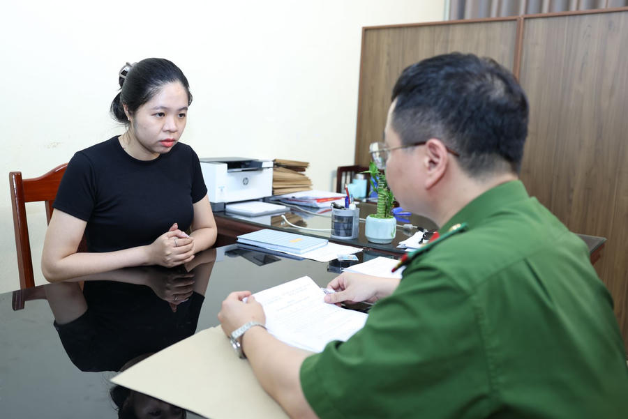 Đối tượng&nbsp;Lê Diệp Linh. Ảnh CA tỉnh Ninh Bình