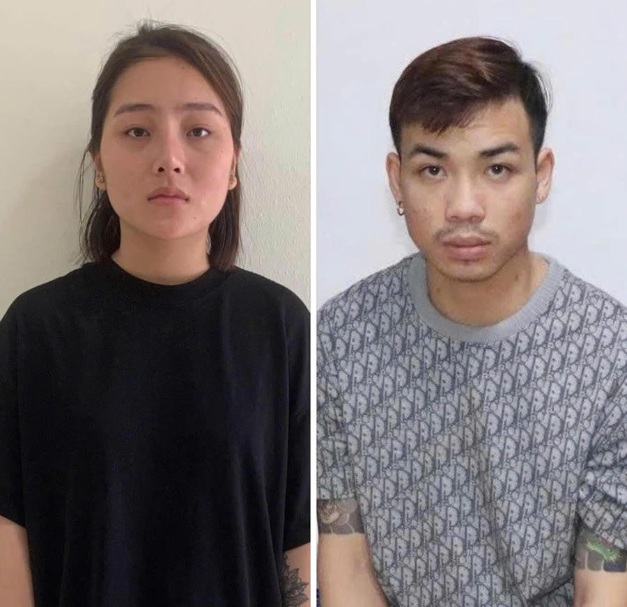 Mẹ ruột Bàn Thị Tâm và cha dượng Nguyễn Minh Hiệp.