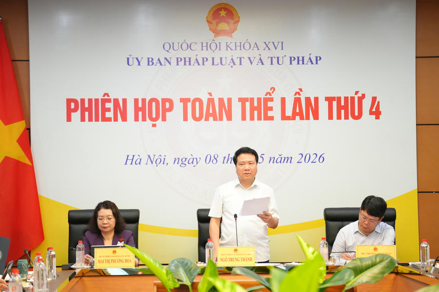 Phó Chủ nhiệm Ủy ban Pháp luật và Tư pháp Ngô Trung Thành kết luận Phiên họp.