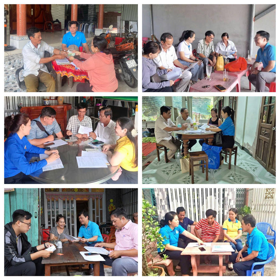 Tổ tư vấn đi từng ngõ, gõ từng nhà, rà từng người tham gia, . (Nguồn: Hồng Loan)
