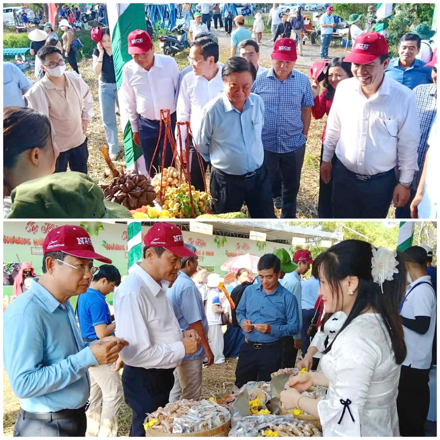 Đại biểu tham quan các sản phẩm OCOP tại hoạt động sự kiện.