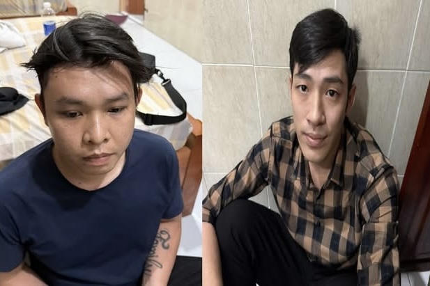Các đối tượng bị tạm giữ.
