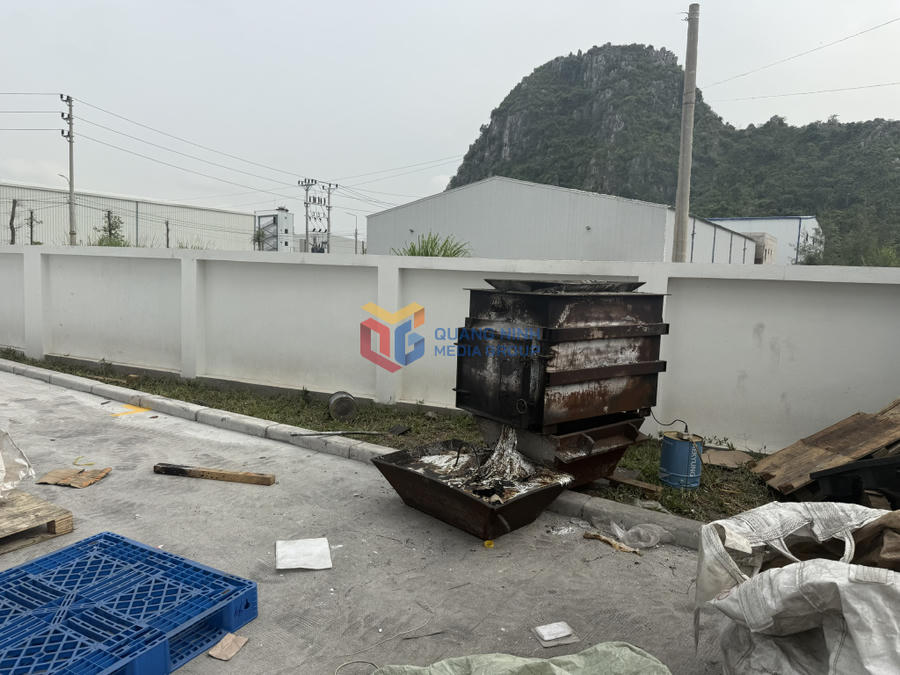 Lò đốt chất thải của Công ty TNHH Đức Nhuận Phát Việt Nam. Ảnh: baoquangninh.vn