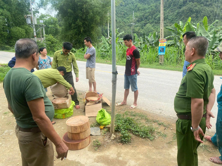 Tang vật tại hiện trường. (Ảnh: Công an Cao Bằng).