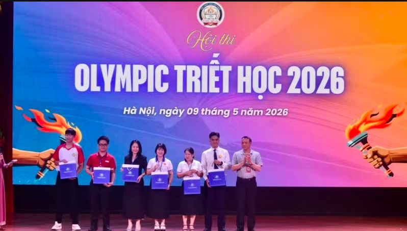 Đại diện 7 đoàn tham gia Hội thi Olympic Triết học toàn quốc 2026.