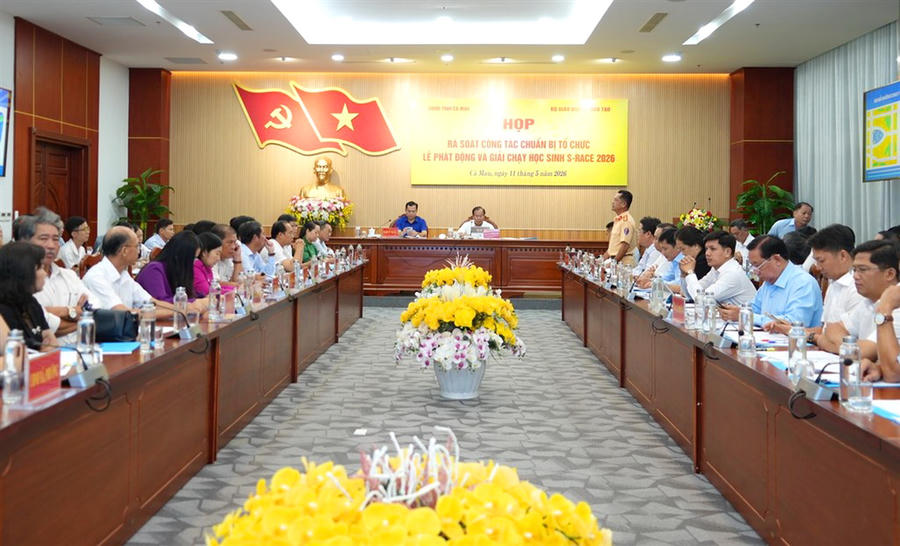 Đại biểu tham dự cuộc họp rà soát công tác chuẩn bị tổ chức lễ phát động và Giải chạy học sinh “S-Race 2026”.