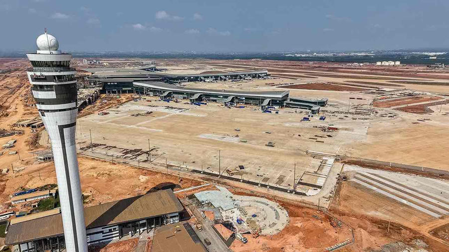 Công trình Sân bay Long Thành. Ảnh: HAC/Báo Lao động