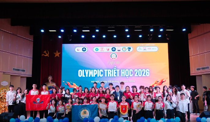 Ảnh toàn đoàn tại Hội thi Olympic Triết học 2026