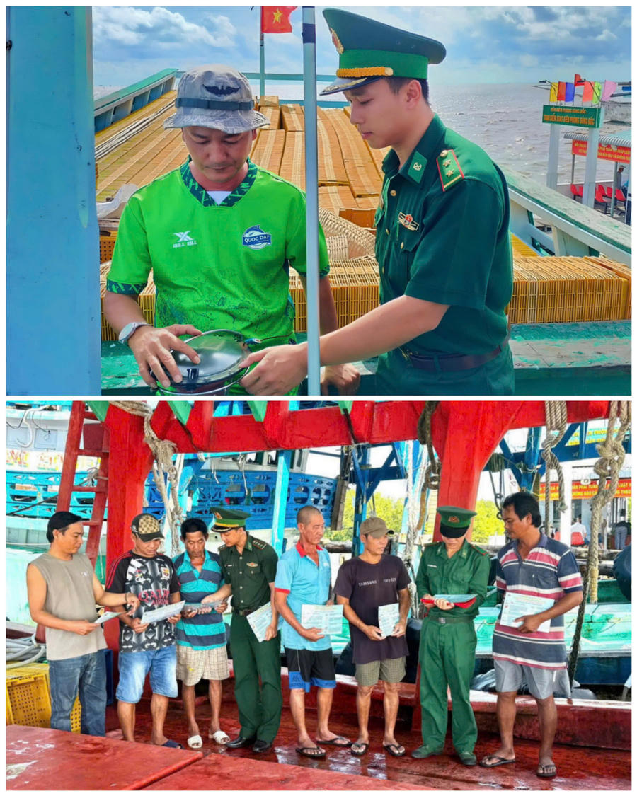 Lực lượng Bộ đội Biên phòng tăng cường kiểm soát, xử lý nghiêm các phương tiện hết hạn đăng ký, đăng kiểm hoặc mất tín hiệu giám sát hành trình (VMS); đồng thời đẩy mạnh tuyên truyền, vận động chủ tàu thực hiện gia hạn giấy tờ đầy đủ theo quy định trước khi xuất bến.