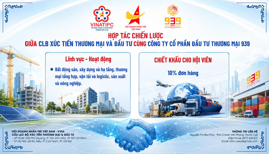 939 Group ký kết hợp tác chiến lược với CLB Xúc tiến Thương mại và Đầu tư.
