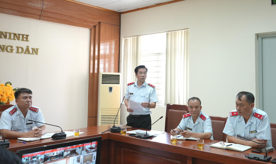 Quang cảnh hội nghị công bố quyết định thanh tra của Thanh tra tỉnh Quảng Ninh.