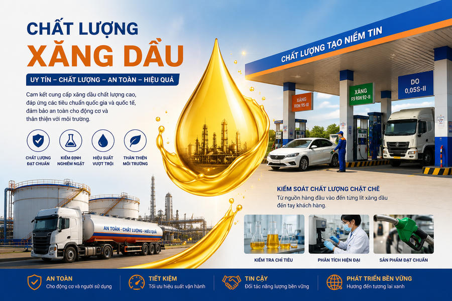 Đề xuất quy định chặt chẽ về đo lường và chất lượng kinh doanh xăng dầu đang được Bộ Khoa học và Công nghệ lấy ý kiến trên toàn quốc. Dự thảo Thông tư nhằm siết quản lý, bảo vệ người tiêu dùng và tăng minh bạch thị trường.(Ảnh minh họa AI)