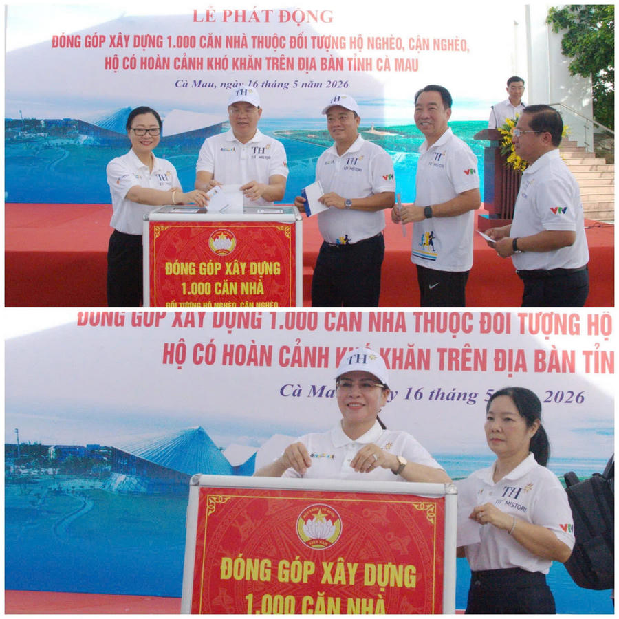Lãnh đạo Bộ Giáo dục và Đào tạo; lãnh đạo Tỉnh ủy, HĐND, UBND, Ủy ban MTTQ Việt Nam tỉnh Cà Mau tham gia đóng góp xây dựng nhà cho hộ nghèo, hộ cận nghèo và các gia đình có hoàn cảnh khó khăn trên địa bàn tỉnh.