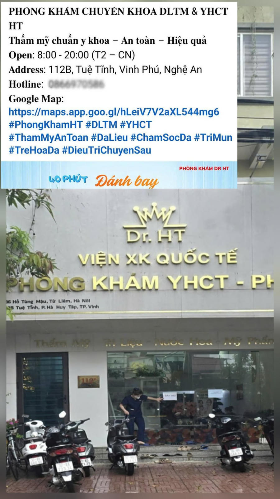 Phòng khám "chui" hoạt động trái phép.