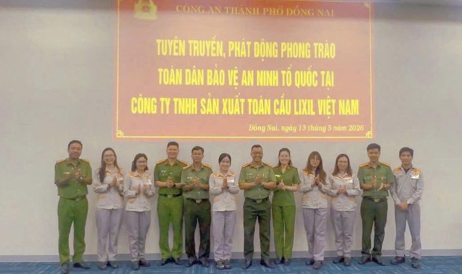 Đồn Công an KCN Long Thành đẩy mạnh tuyên truyền, phát động phong trào toàn dân bảo vệ an ninh Tổ quốc tại doanh nghiệp