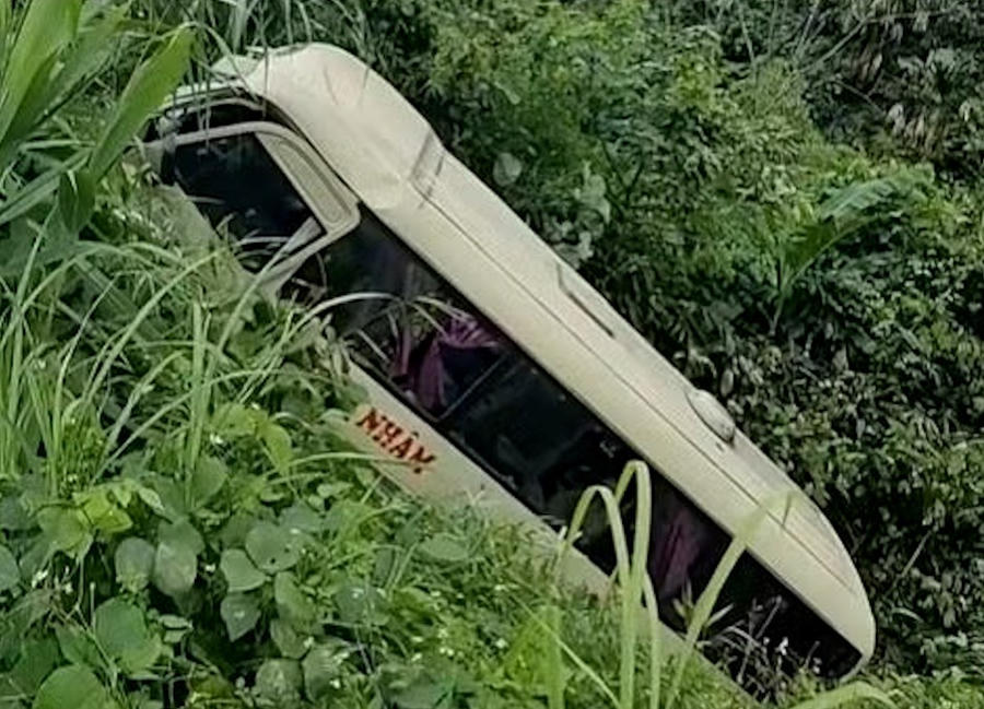 Hiện trường vụ tai nạn.