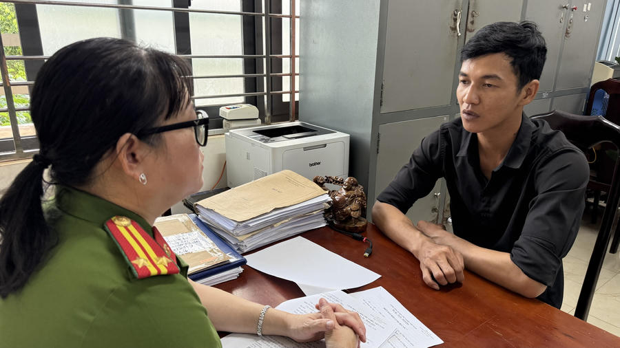Tại cơ quan Cảnh sát điều tra, đối tượng Hoàng Văn Thương đã thừa nhận hành vi phạm tội của mình.