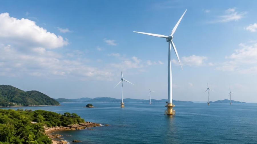 Dự án điện gió Quảng Ninh 4 tại Cô Tô được kỳ vọng bổ sung nguồn điện sạch cho hệ thống điện miền Bắc.