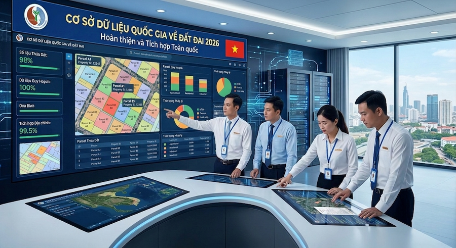 Thủ tướng yêu cầu các địa phương quyết liệt đẩy nhanh tiến độ, bảo đảm hoàn thành cơ sở dữ liệu quốc gia về đất đai năm 2026. (Ảnh minh họa AI)