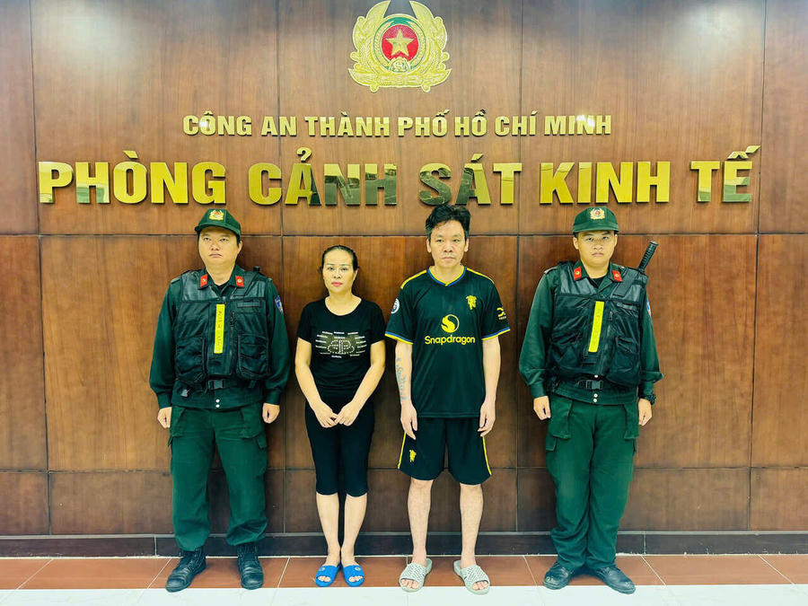 Hai đối tượng bị khởi tố. Ảnh: Công an
