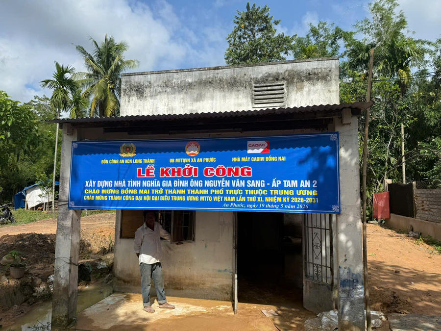 Ngôi Nhà tình nghĩa sẽ được xây tặng gia đình ông Nguyễn Văn Sang, ngụ tại ấp Tam An 2, xã An Phước, thành phố Đồng Nai.