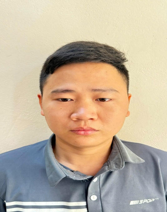 Đối tượng Đỗ Thế Hải tại cơ quan Công an.