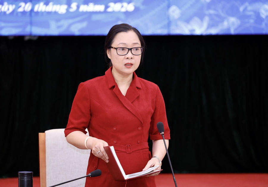 Thứ trưởng Nguyễn Thị Quyên Thanh phát biểu tại hội thảo.