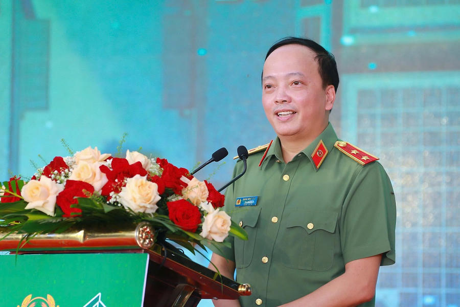 Thứ trưởng Đặng Hồng Đức phát biểu tại buổi lễ.