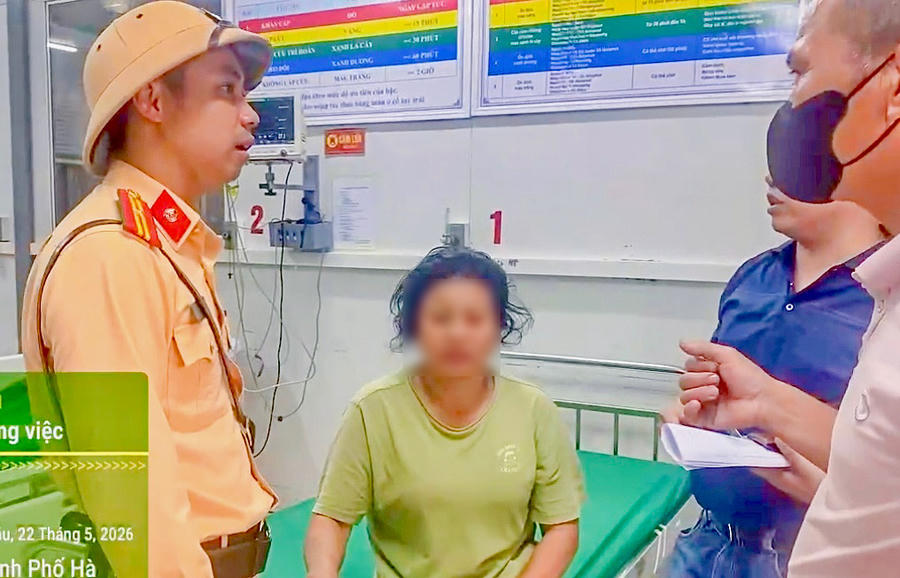 Chị H. hồi phục sau khi được các bác sĩ chăm sóc.