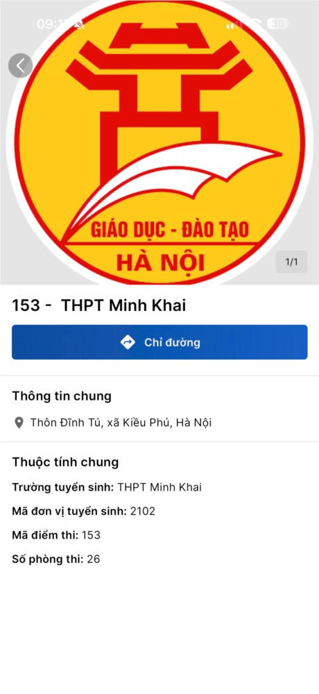 Tiện ích giúp người dùng dễ dàng tìm kiếm địa điểm thi, xem thông tin chi tiết và lựa chọn lộ trình di chuyển thuận tiện.