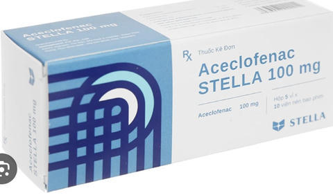 Thu hồi lô thuốc viên nén bao phim Aceclofenac STELLA 100mg vi phạm mức độ 2.