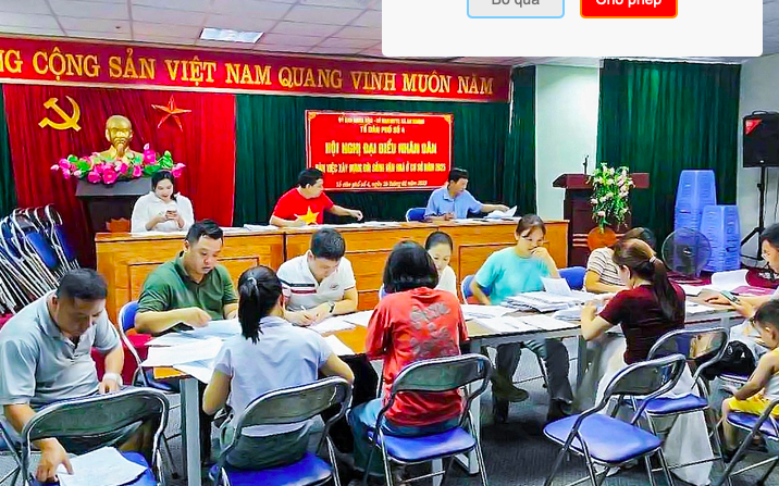 Ảnh minh họa hoạt động tại một tổ dân phố ở Hà Nội - Ảnh: G.H.