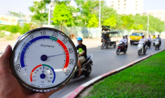Nhiệt độ cao đỉnh điểm ghi nhận hơn 40 độ C.