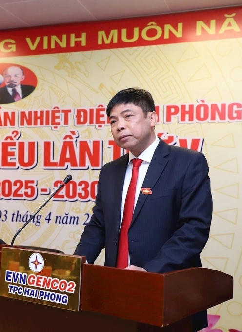 Ông Dương Sơn Bá, Tổng Giám đốc Nhiệt điện Hải Phòng.