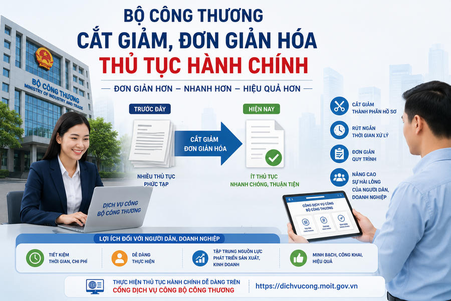 Quy định mới của Bộ Công Thương sẽ chính thức cắt giảm và đơn giản hóa  thủ tục hành chính thuộc lĩnh vực quản lý của Bộ. (Ảnh minh họa AI)
