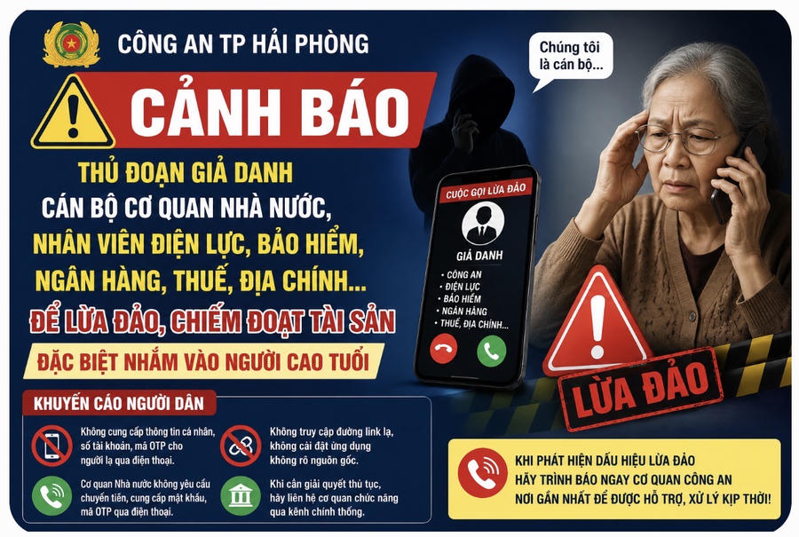 Người dân cần nâng cao cảnh giác từ các cuộc gọi giả danh cán bộ cơ quan Nhà nước.