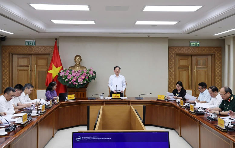 Phó Thủ tướng Hồ Quốc Dũng chủ trì cuộc họp. Ảnh: VGP